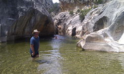 Swimming and Cliff jumping in a Gorge